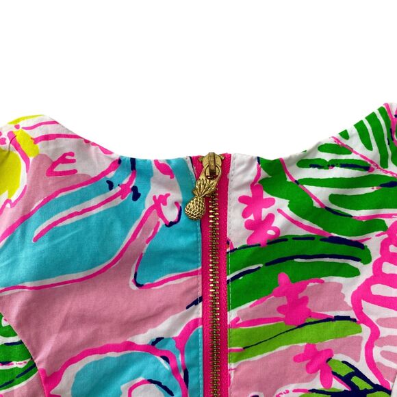 Lilly Pulitzer Dress Sheath Knee Girls 2T Floral Sleeveless Preppy Colorful - Picture 4 of 8